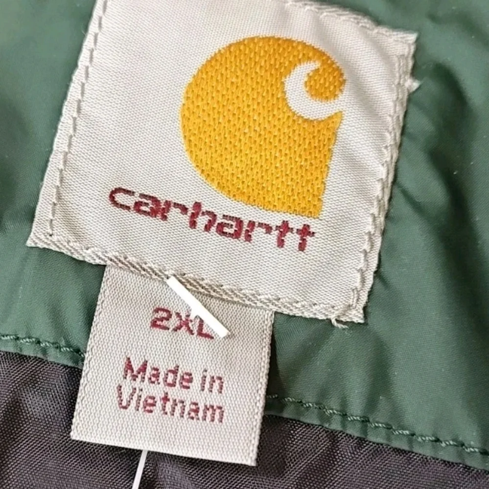Carhartt Gilliam Rain Defender Vest Jacket Men 2X Green Full Zip Softshell Nwt